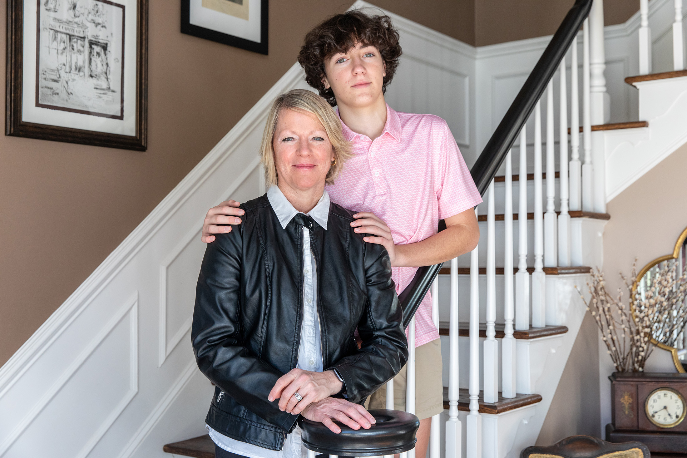Lisa Brown and her son, William, at their home in Raleigh, North Carolina.