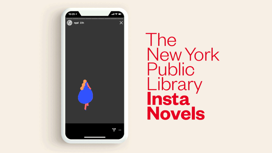 NYPL's new program Insta Novels feature artists who bring the stories to life on Instagram.