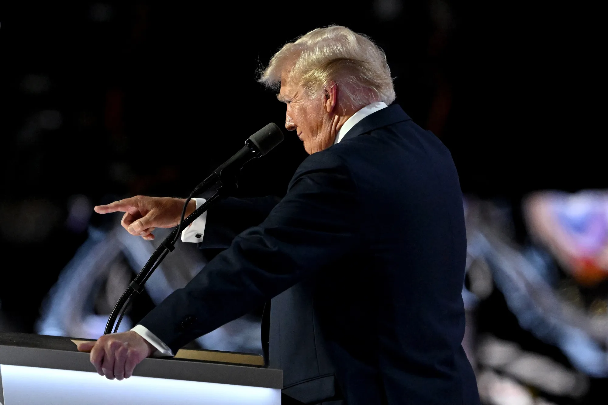 Trump’s remarks on EVs came just moments before he criticized what he said was trillions of dollars of wasteful spending “having to do with the green new scam.”&nbsp;