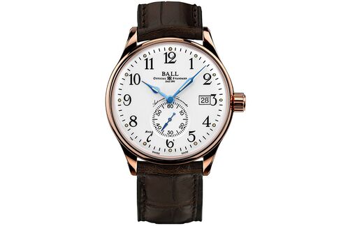 Ball stuck with tradition for this throwback to the original railroad pocket watches.