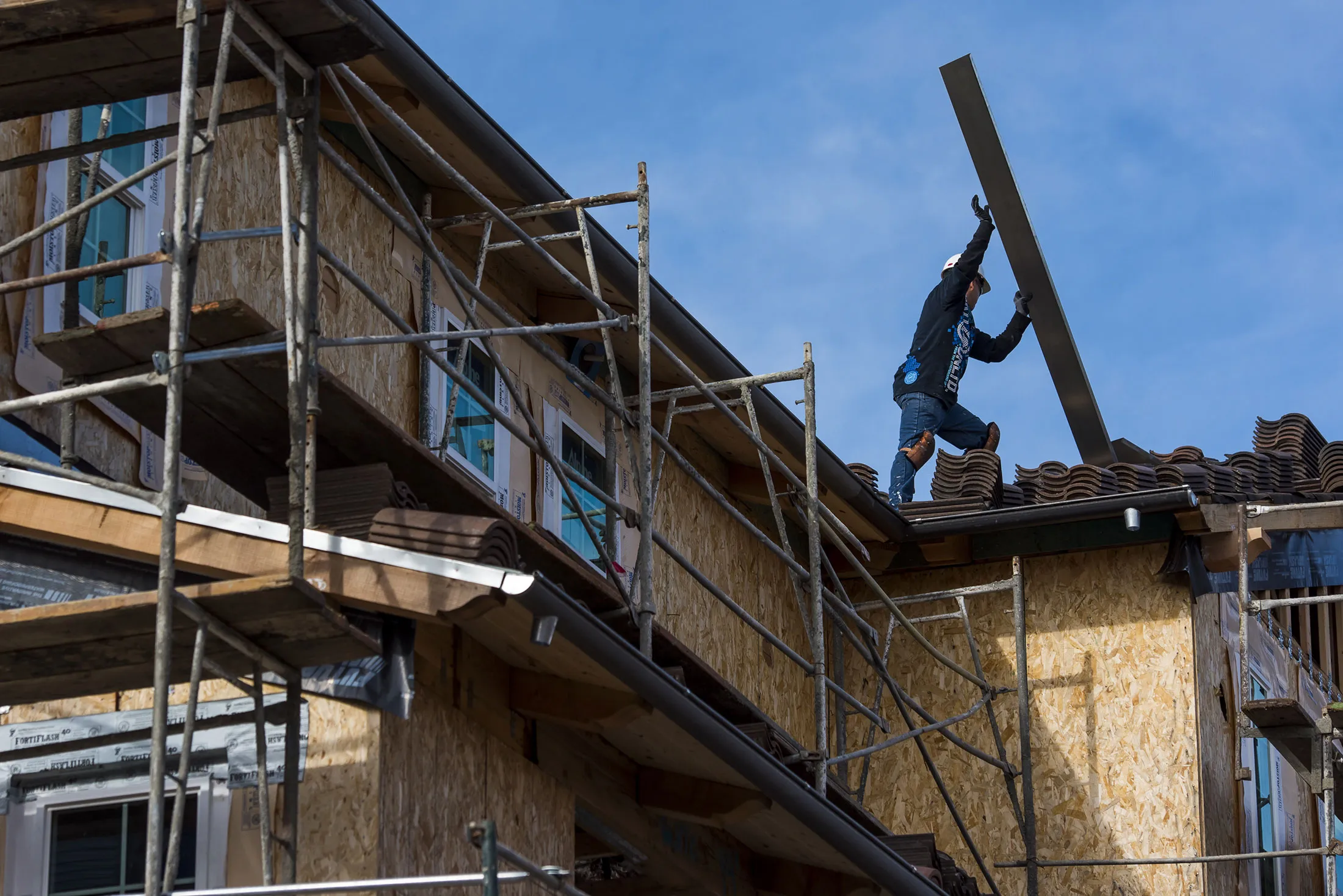 A home under construction in San Ramon, California.
