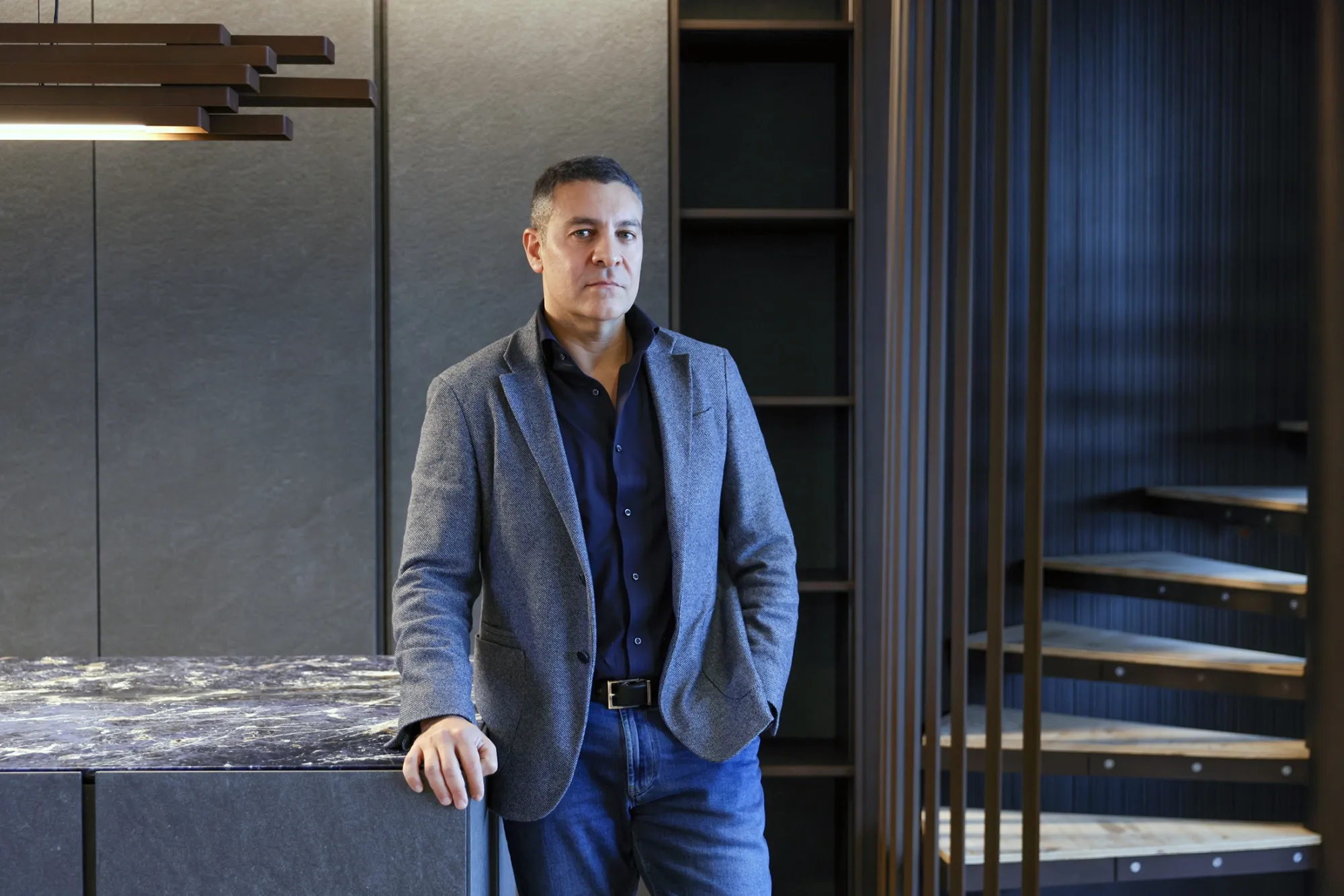 Andrea Vella at his home in London.