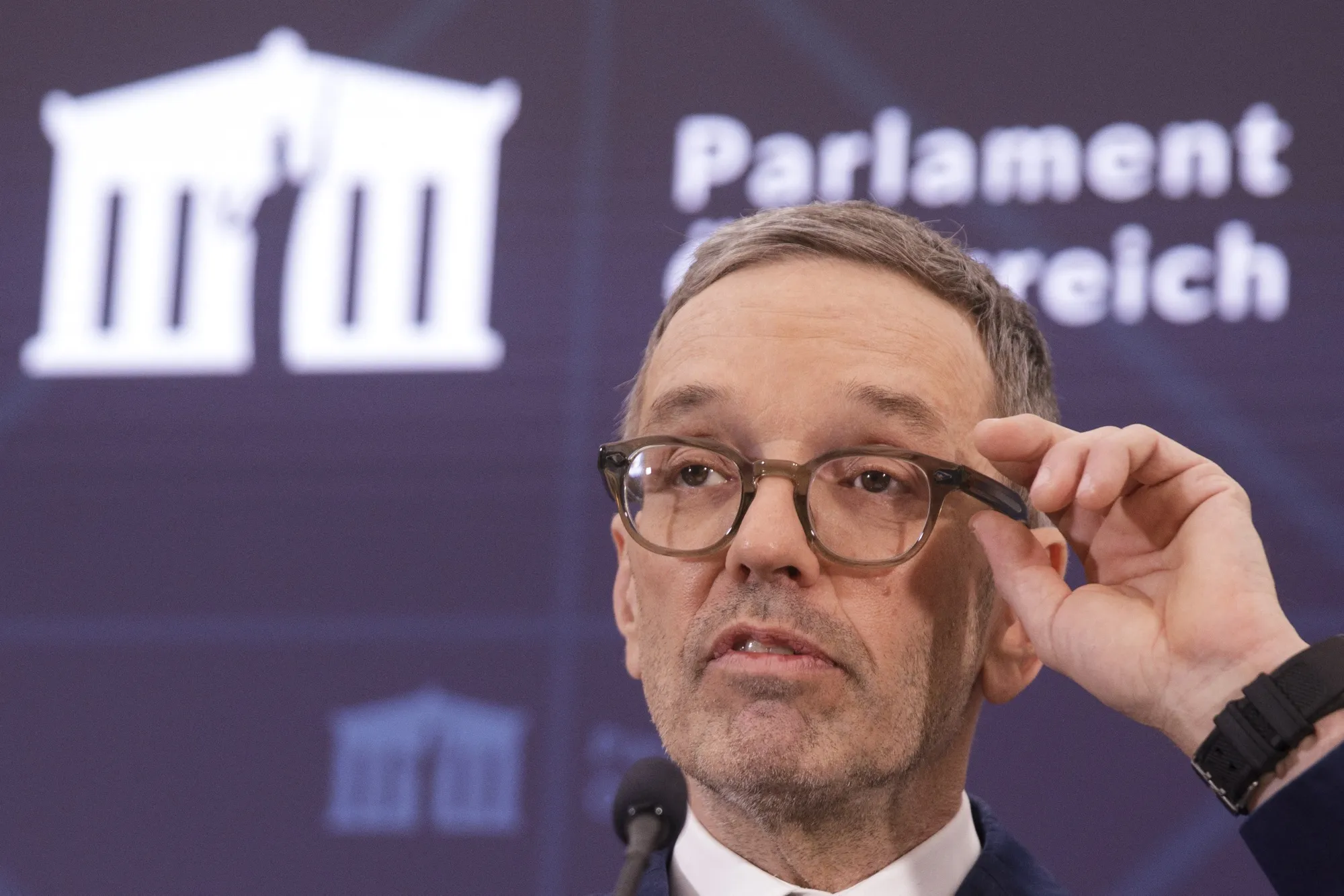Herbert Kickl on Jan. 13.