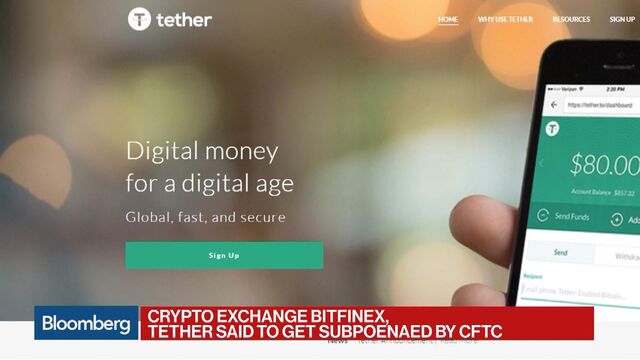 U.S. Regulators Subpoena Crypto Exchange Bitfinex, Tether - Bloomberg