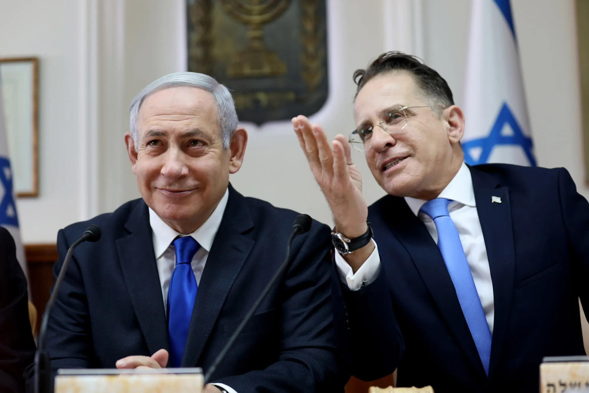 Benjamin Netanyahu and Tzachi Braverman