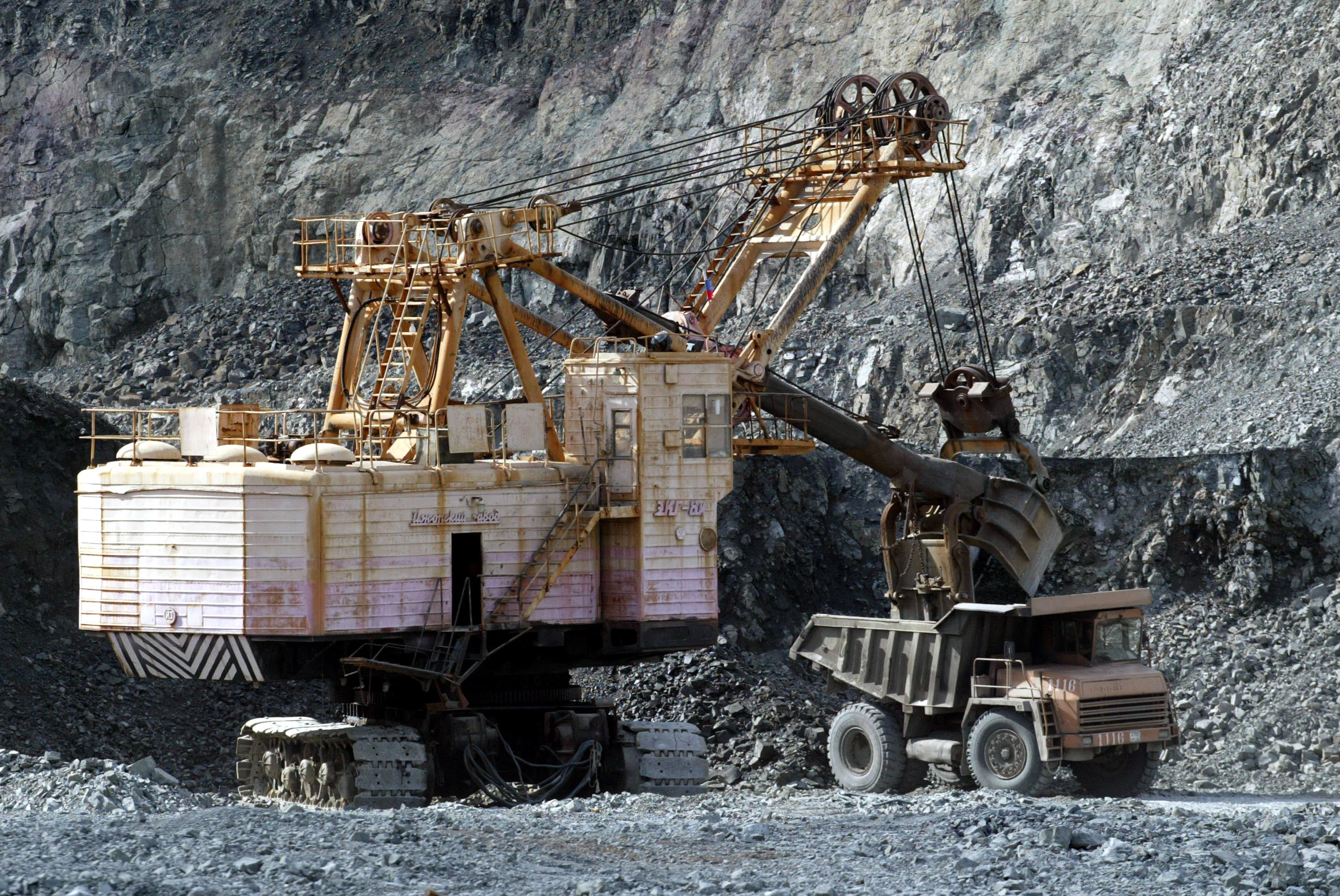 Excavation at a mine in Norilsk, which produces most of Russia’s nickel.