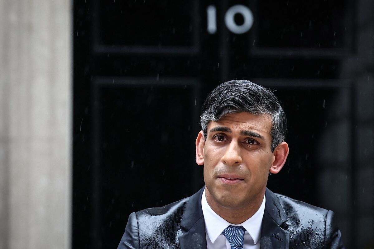 Uk July Election Things Can Only Get Wetter For Rishi Sunak And The Tories Bloomberg