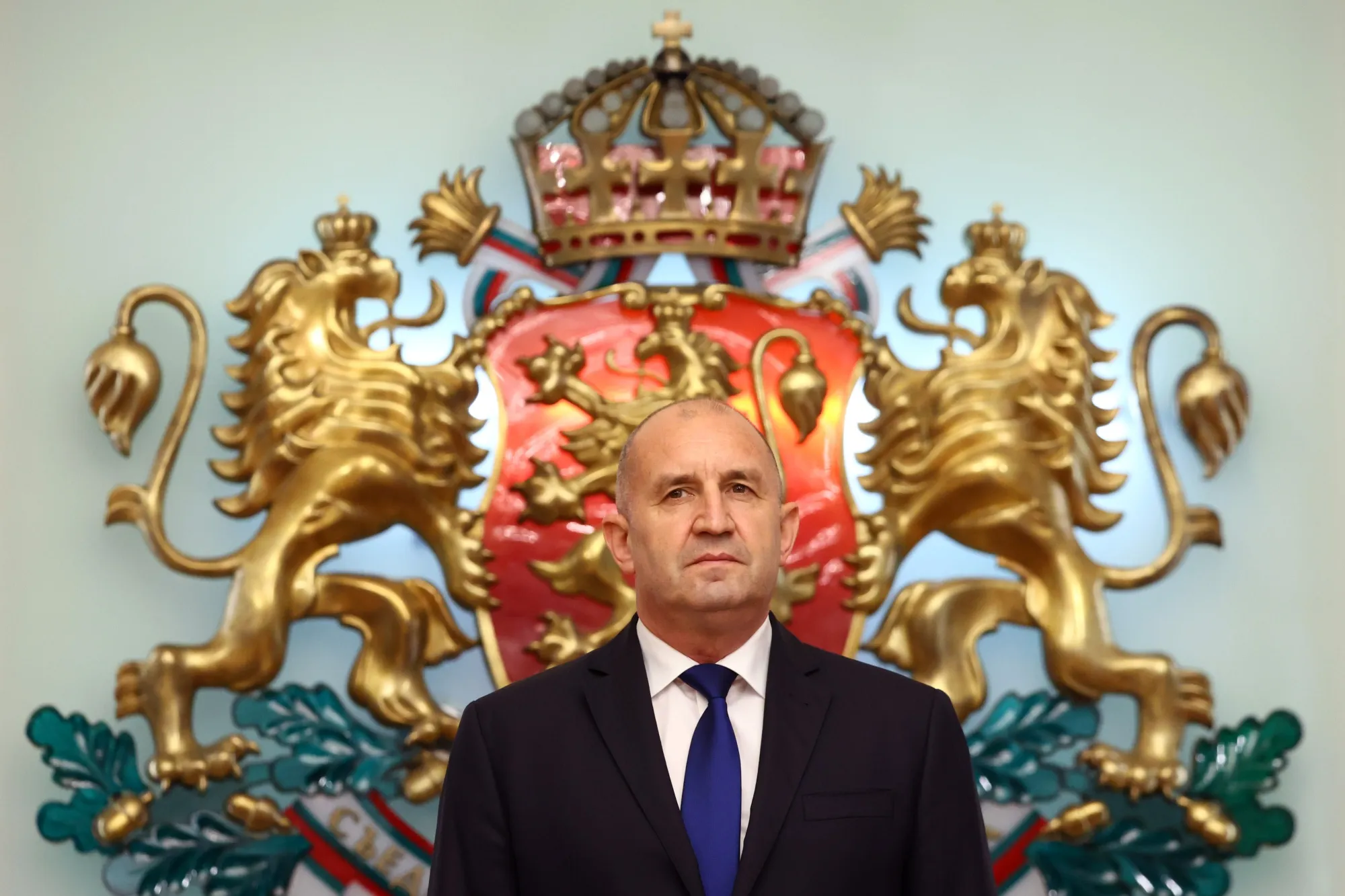 Rumen Radev, then&nbsp;Bulgarian president, in Sofia in May 2025.