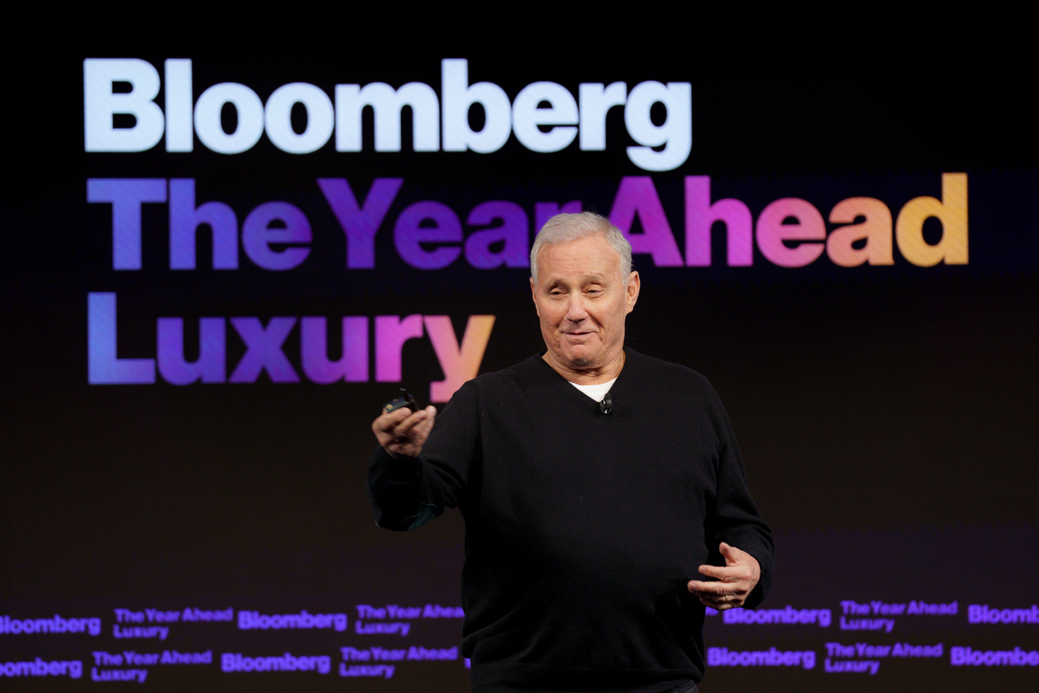 Ian Schrager speaking at Bloomberg’s The Year Ahead: Luxury conference.