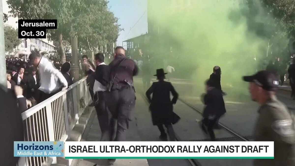 Ultra-Orthodox Israelis Rally Against Draft