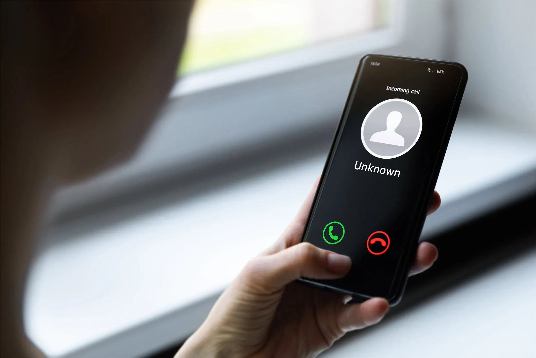 RF robocall robo call mobile phone unknown caller