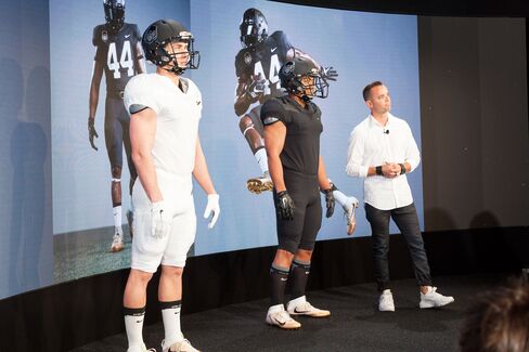 Nate Retzlaff, design director of Nike football, said his team took a minimalist approach in making the new NFL uniforms.