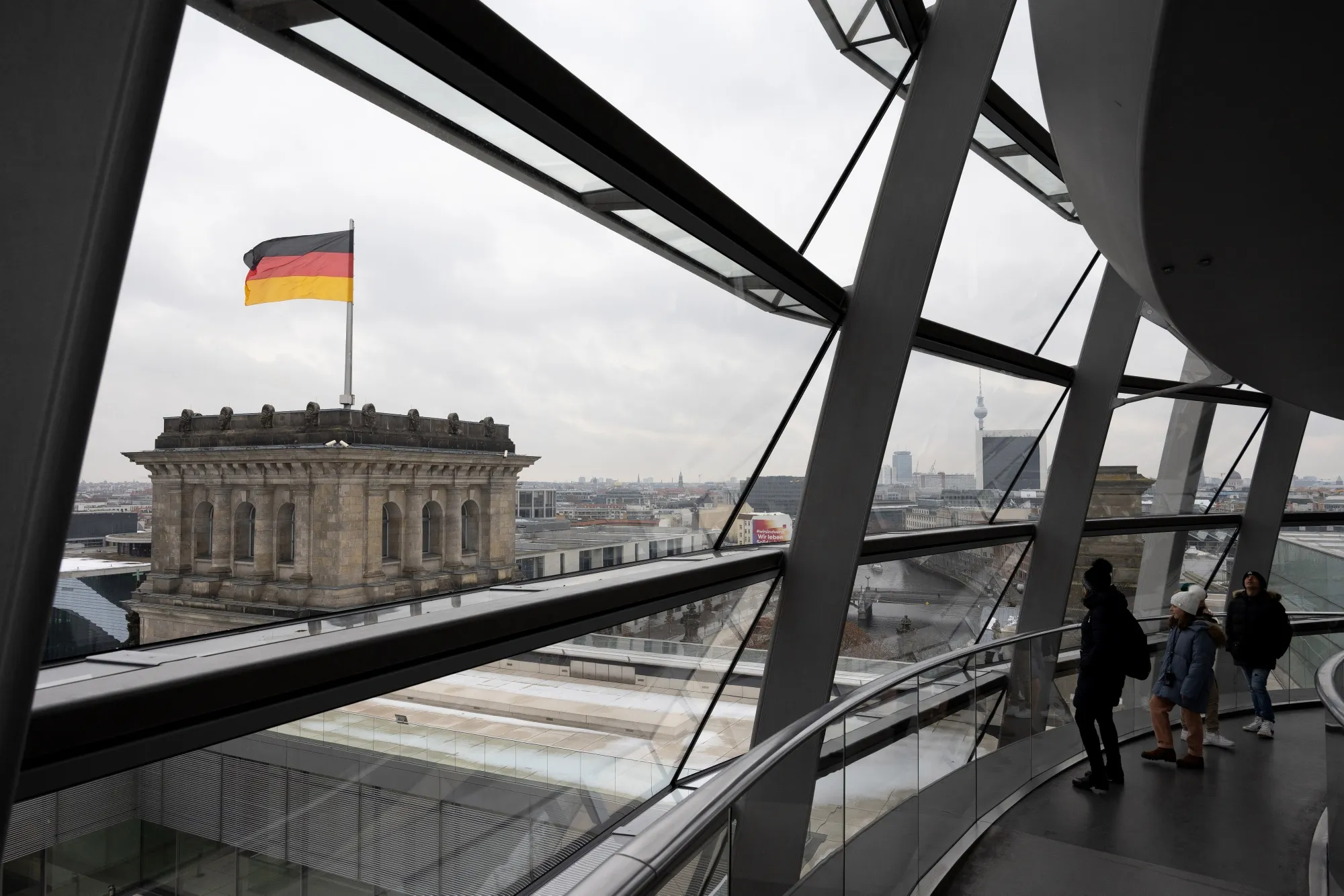The Reichstag building in Berlin.