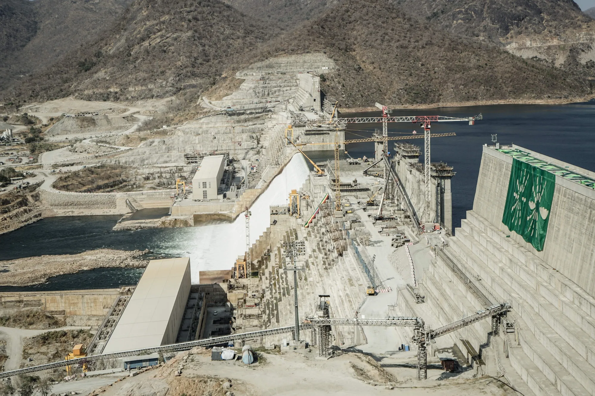 The Grand Ethiopian Renaissance Dam&nbsp;in Guba, Ethiopia.