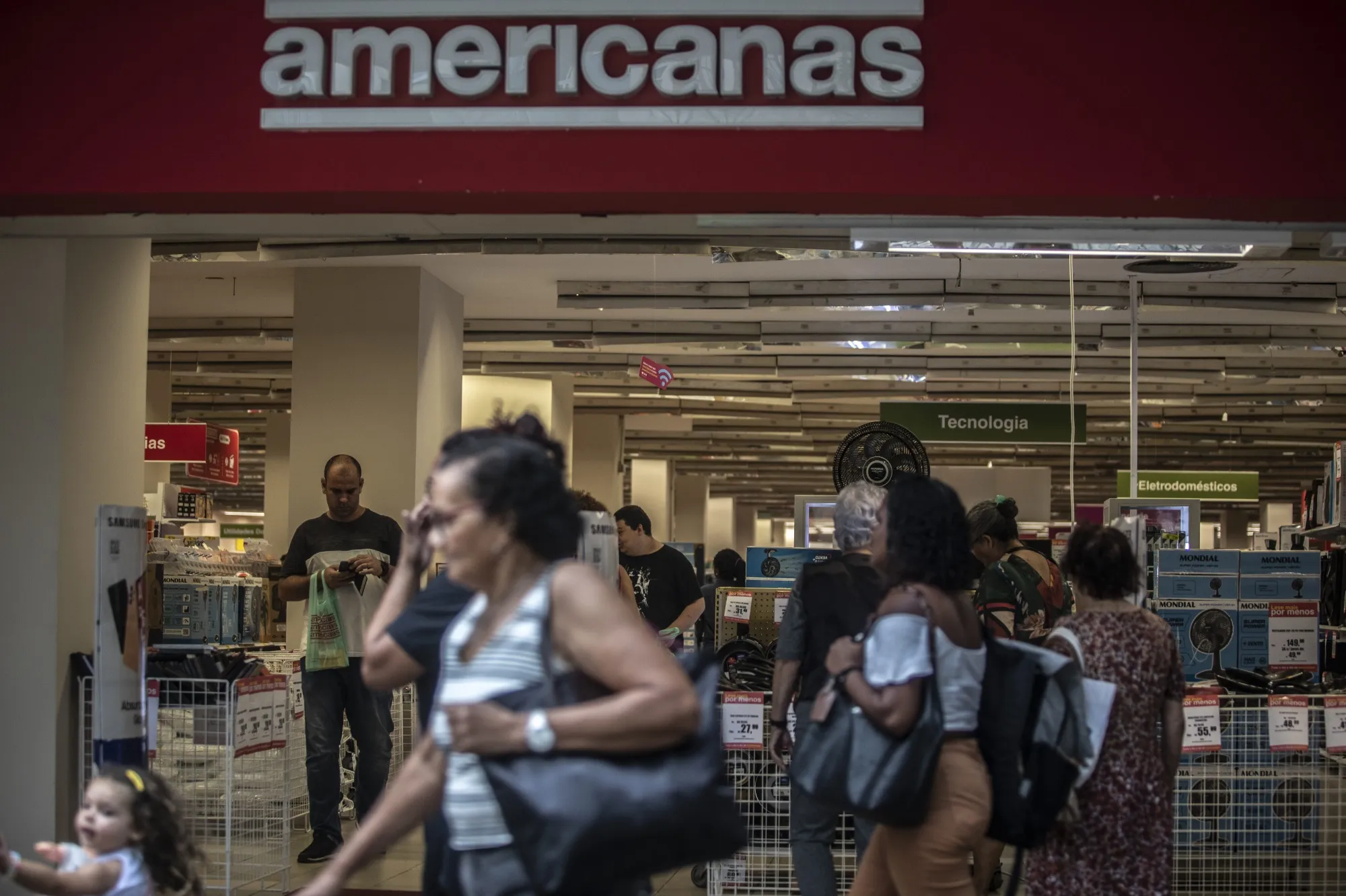 An Americanas store in Rio de Janeiro, Brazil, on Friday, Jan. 13, 2023. 
