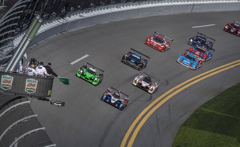 First laps of the 2016 Rolex 24 at Daytona, Fla.