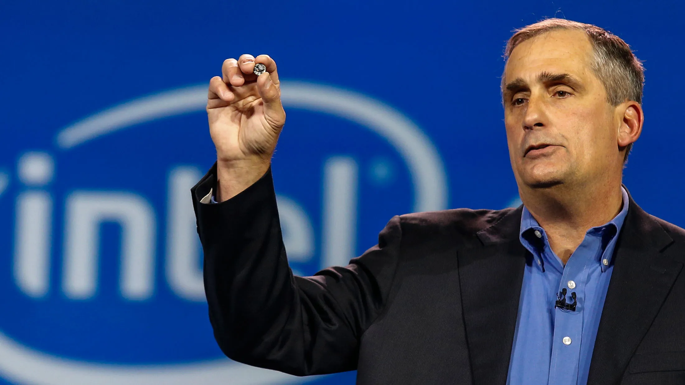 Brian Krzanich, chief executive officer of Intel, at the 2015 Consumer Electronics Show in Las Vegas on Jan. 6.
