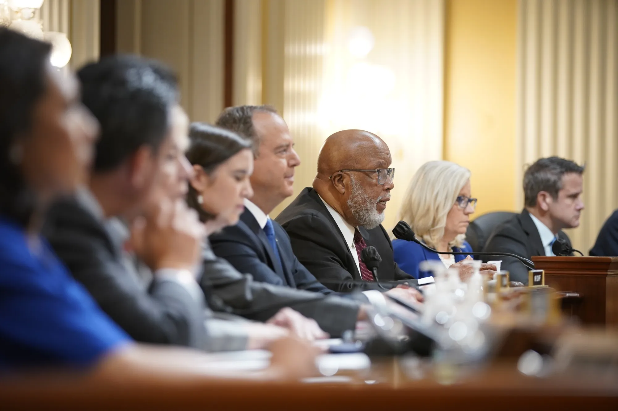Members of the House Select Committee to Investigate the January 6th Attack on the US Capitol.