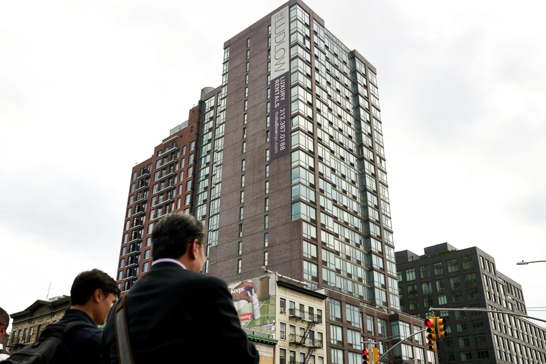 A rental unit apartment building in the East Village neighborhood of New York.