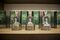 Bottles of Shuijingfang baijiu sit on display at the Shuijingfang Museum in Chengdu, China.