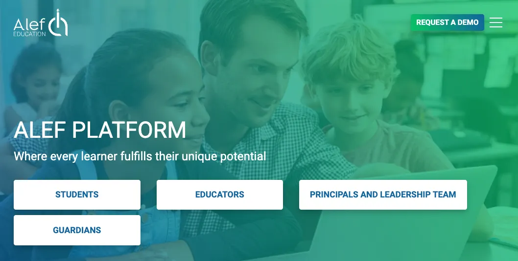 The Alef Education website.