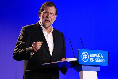 Spain's Prime Minister Mariano Rajoy Meets Members Of The Popular Party