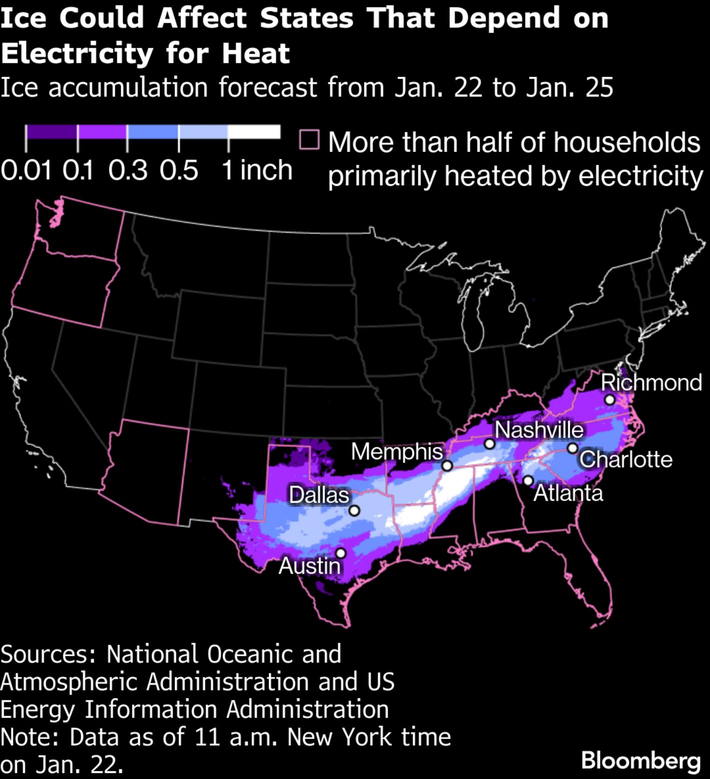 Sweeping US Winter Storm Threatens Blackouts and Snarled Travel - Bloomberg