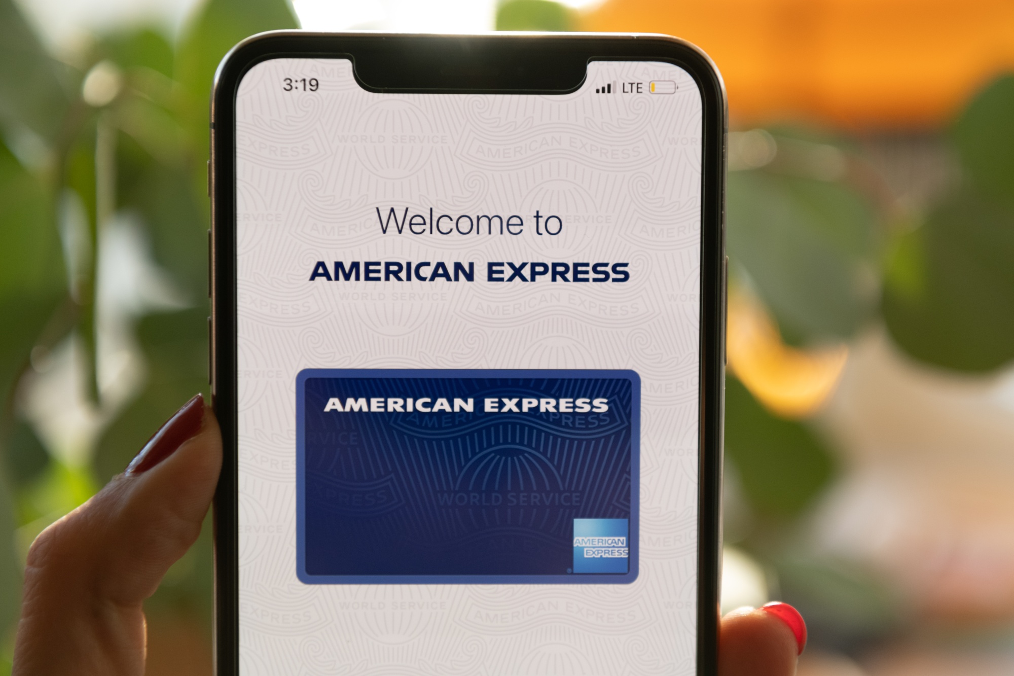 American Express on iPhone.