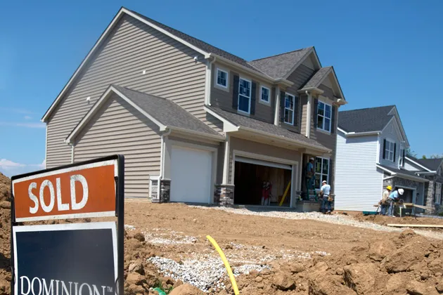 A newly built home in Pickerington, Ohio.