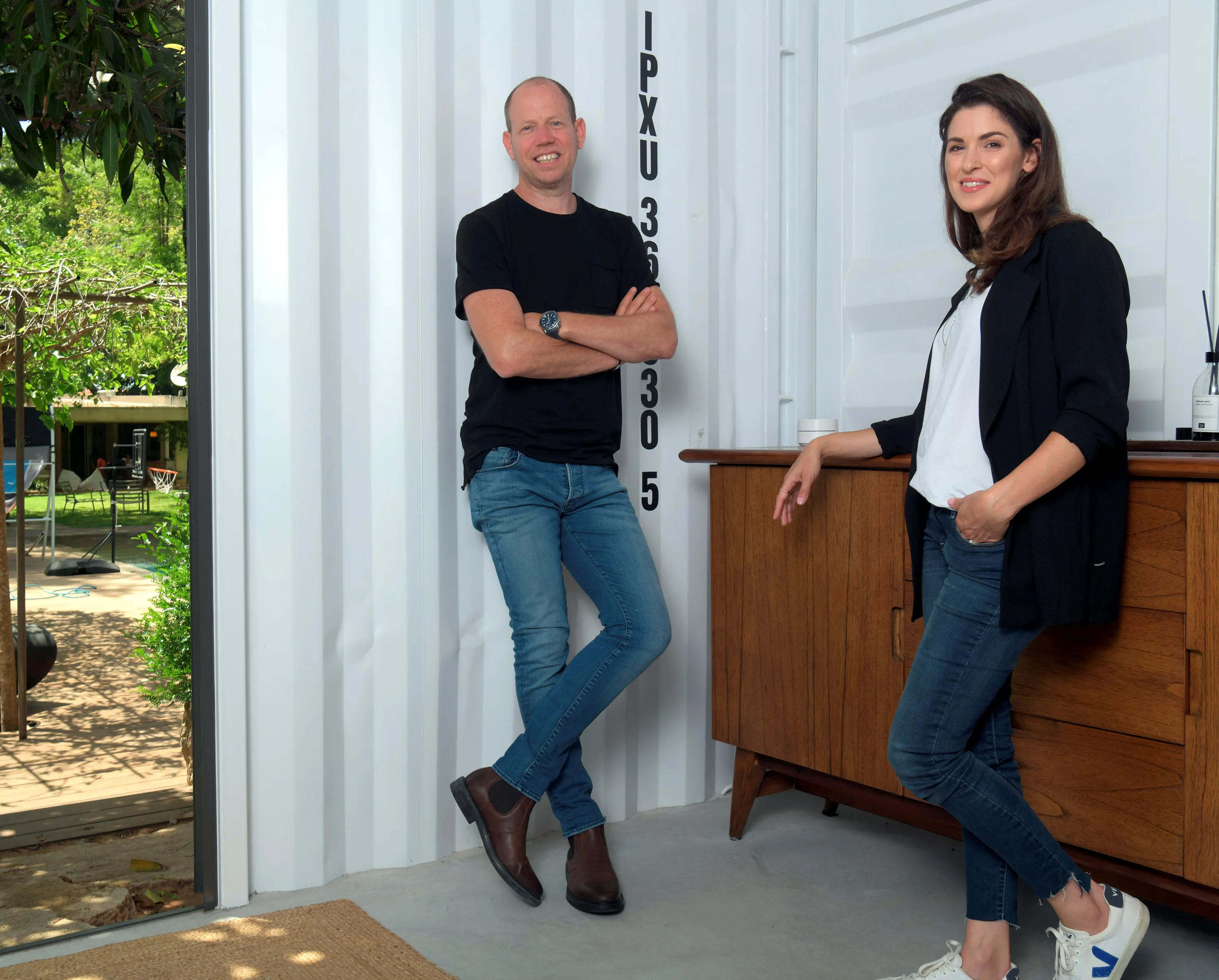 Gili Raanan, left, with Cyberstarts Partner Lior Simon.