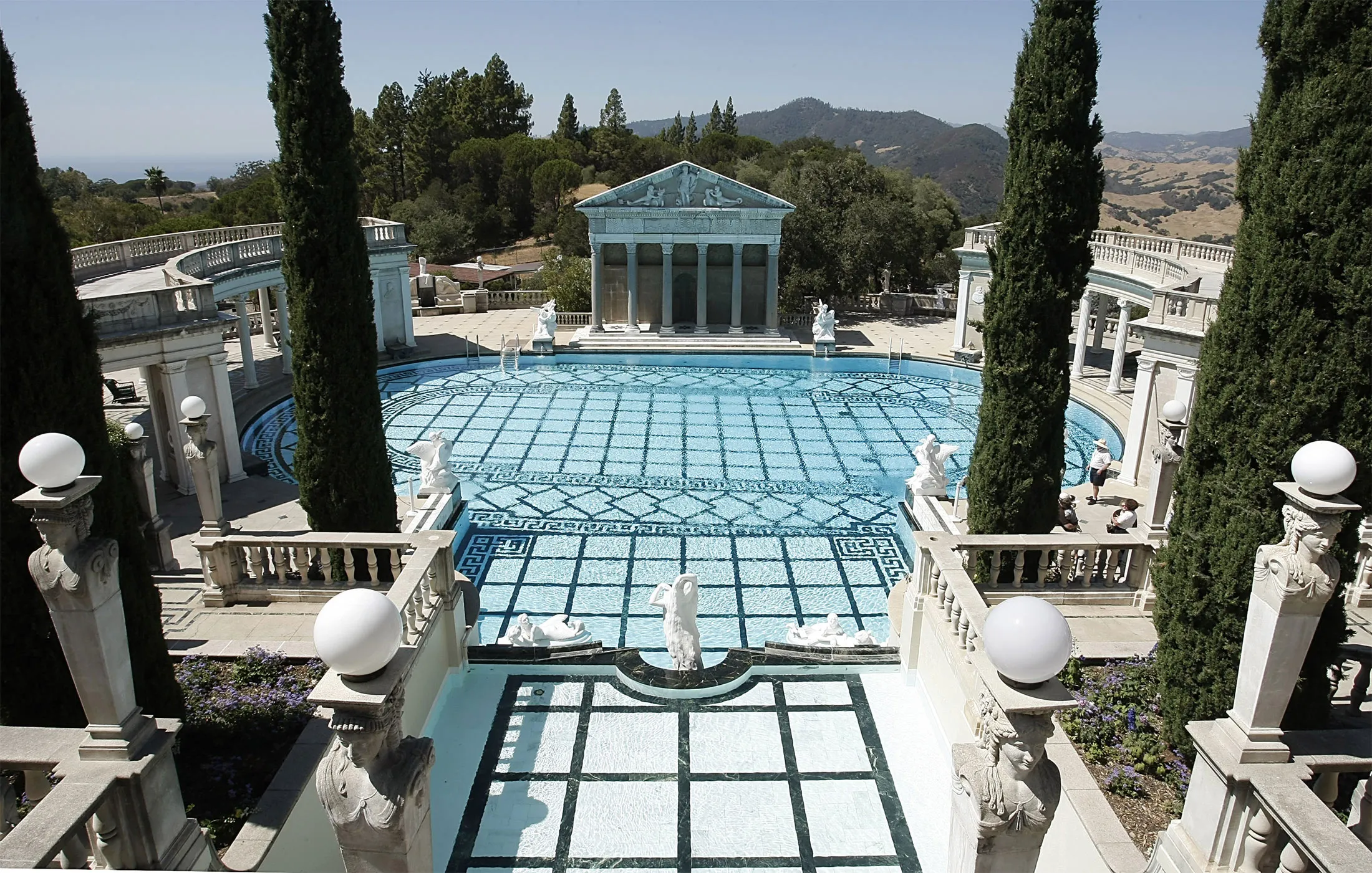 The Neptune pool at Hearst Castle is seen in 2008.&nbsp;