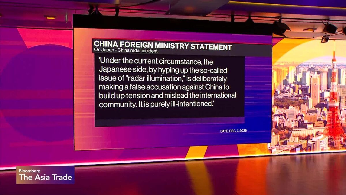 ⚫️ BLOOMBERG: Tensioni tra Cina e Giappone: aereo da caccia cinese punta radar su jet militari giapponesi