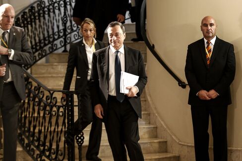 European Central Bank President Mario Draghi News Conference