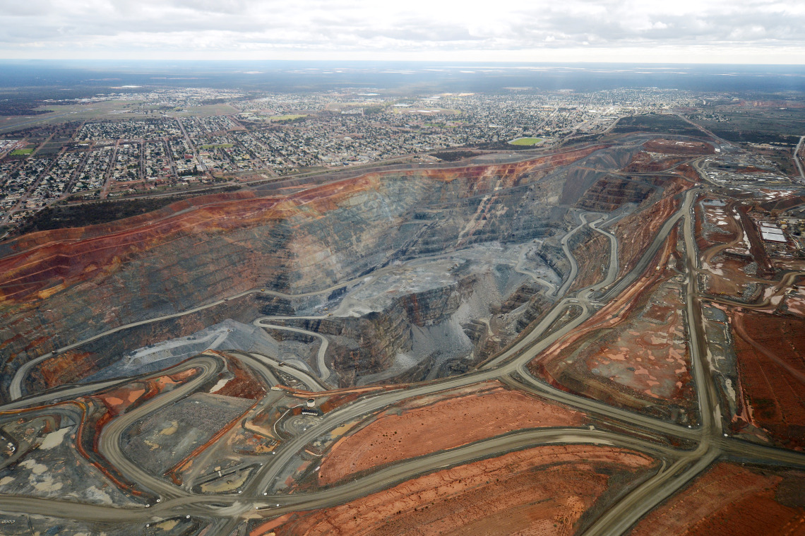 The Fimiston Open Pit mine, known as the Super Pit.