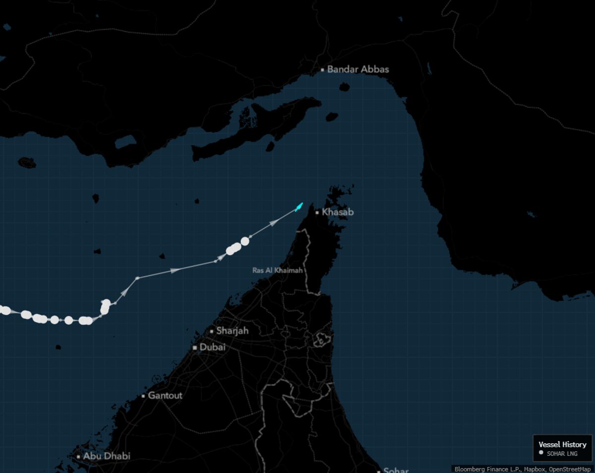 Energy: The first LNG ship to attempt an exit from the Strait of Hormuz is doing so without carrying any cargo.