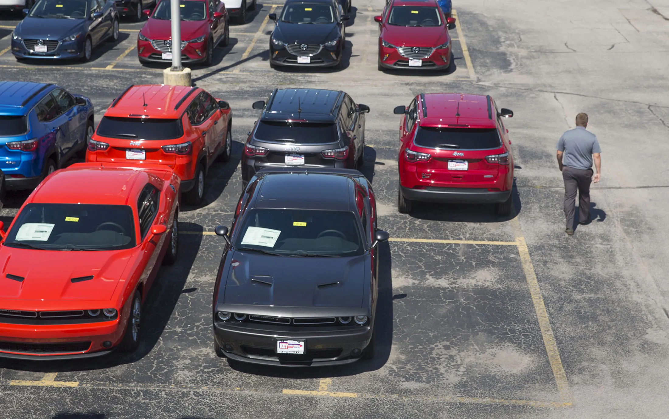 A Fiat Chrysler Car Dealership As Total Vehicle Sales Figures Are Released