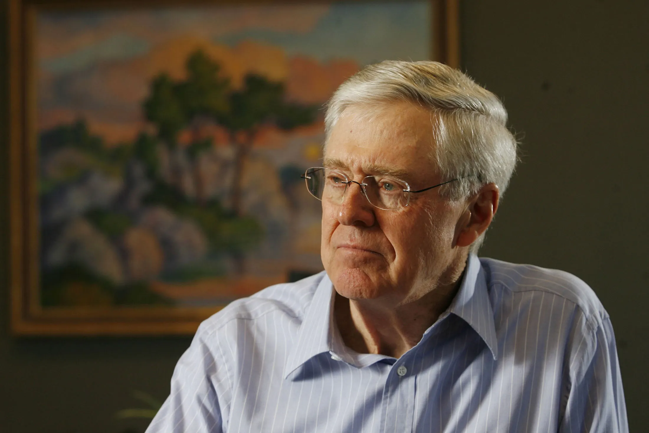 Charles Koch photographed in 2007.

