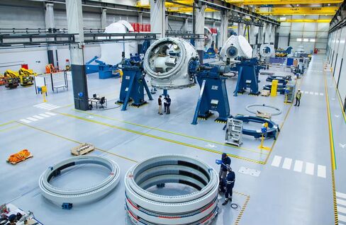 Manufacturing the windmill parts.
