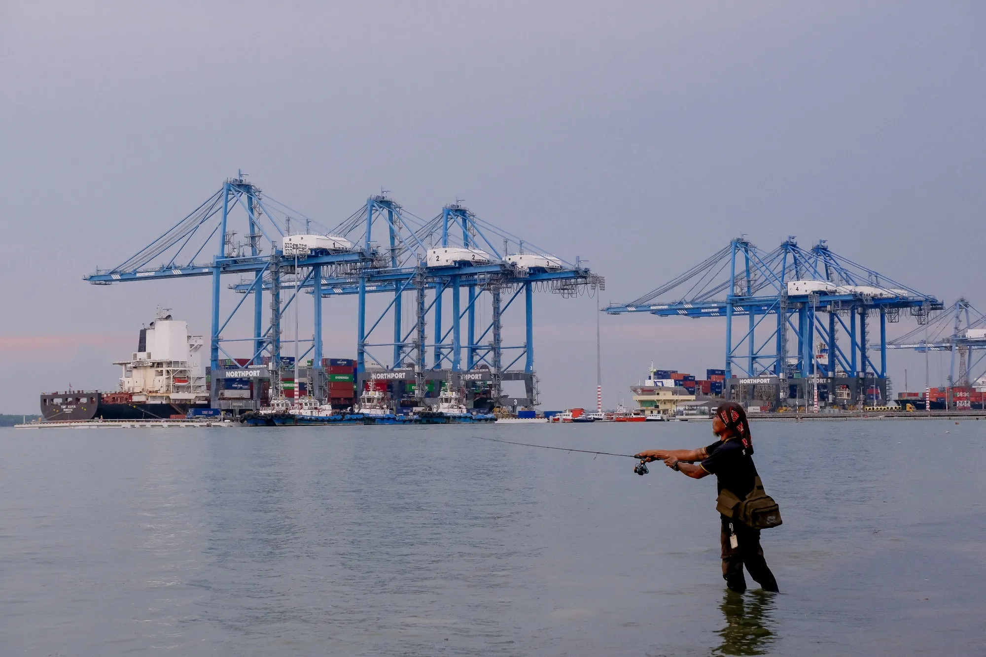 The Northport in Port Klang, Selangor, Malaysia.