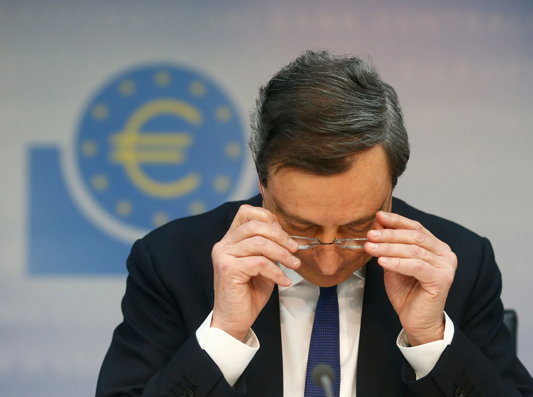 ECB President Mario Draghi Announces Interest Rate Decision