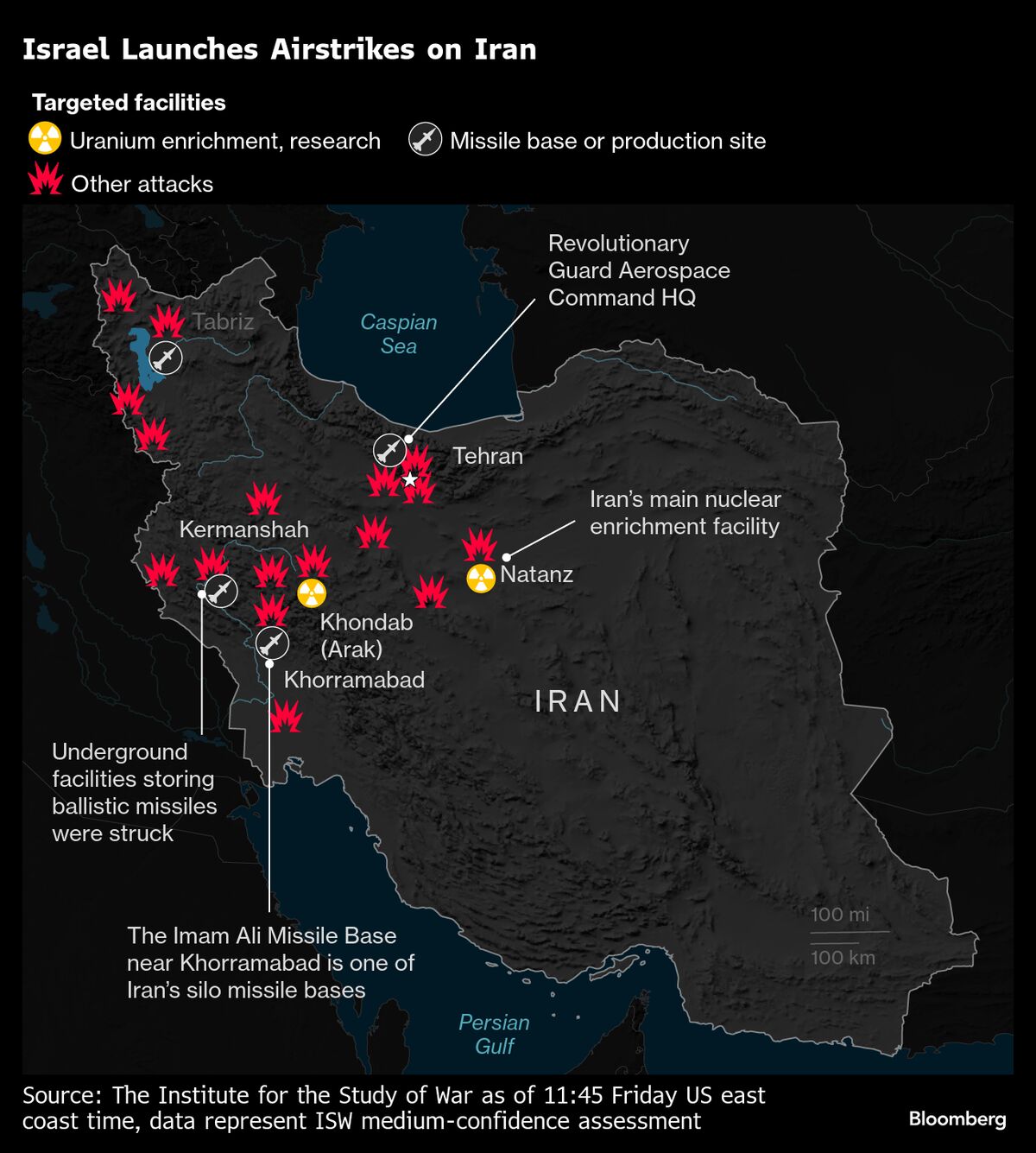Israel-Iran Attacks Extend to Fourth Day With No Deal in Sight