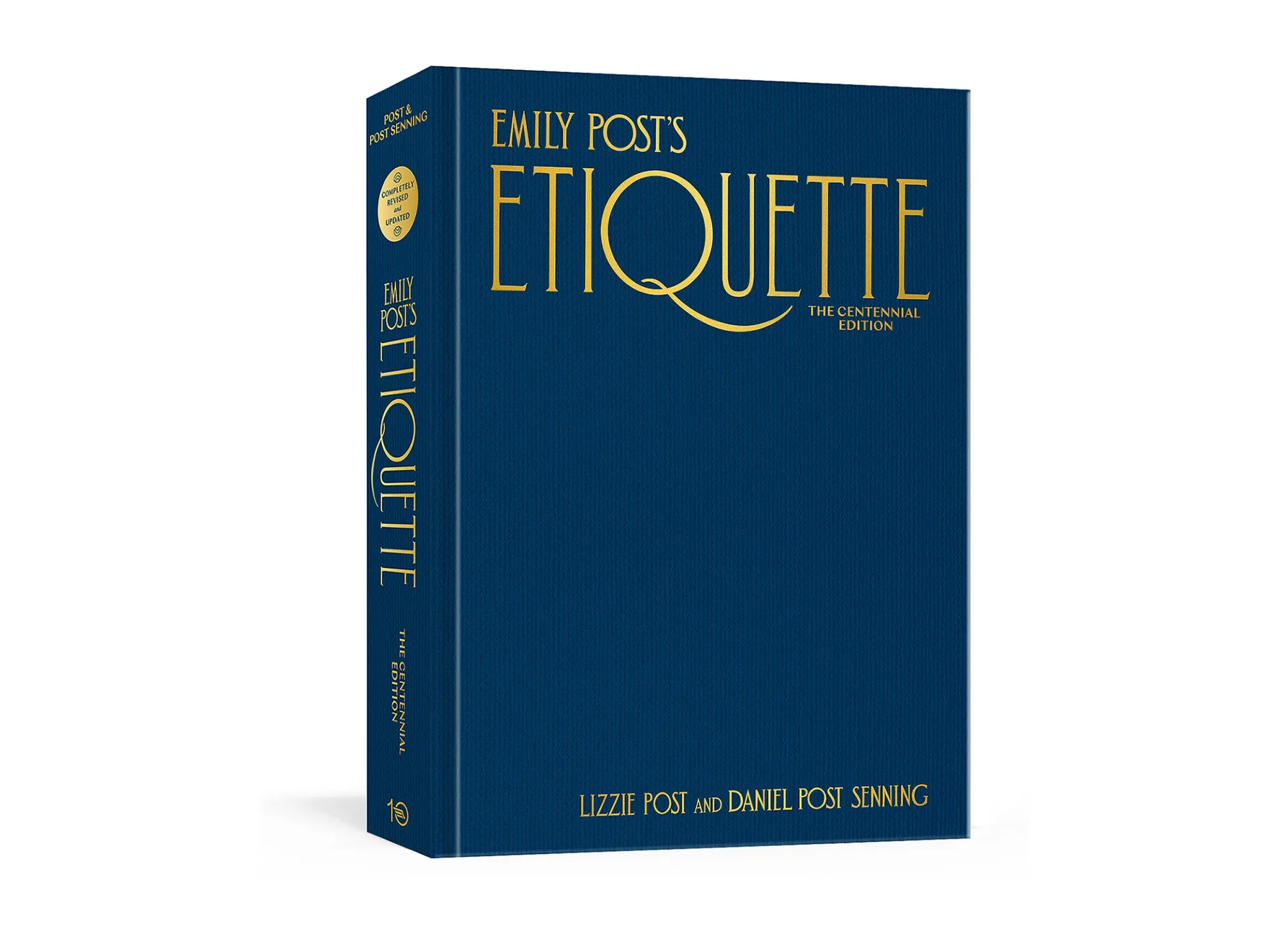 This photo shows the cover of “Emily Post’s Etiquette, The Centennial Edition” By Lizzie Post and Daniel Post Senning. The grande dame of all things manners died in 1960 but her two descendants have overhauled her lasting book of tips for the 21st century. (The Emily Post Institute/Ten Speed Press via AP)