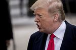 U.S. President Donald Trump speaks to members of the media before boarding Marine One on the South Lawn of the White House in Washington on March 22, 2019. 