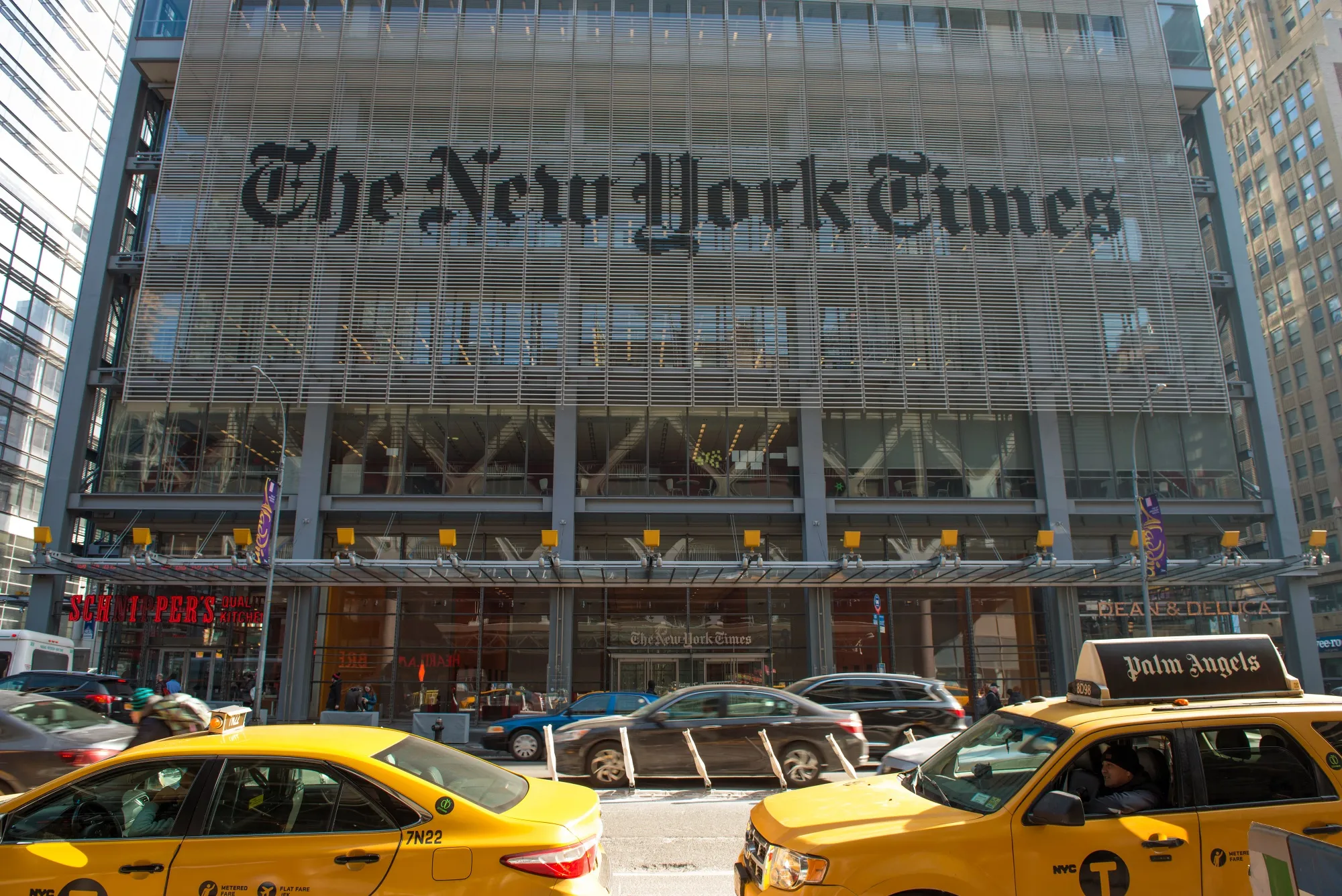 The New York Times&nbsp;headquarters.