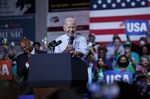 Joe Biden speaks during a rally for the Democratic National Committee&nbsp;in Rockville, Maryland.&nbsp;