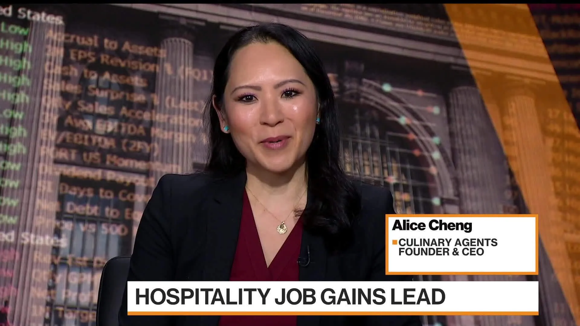 Amy Hom Watch Hospitality Industry Looking to Fill Specific Job Roles - Bloomberg
