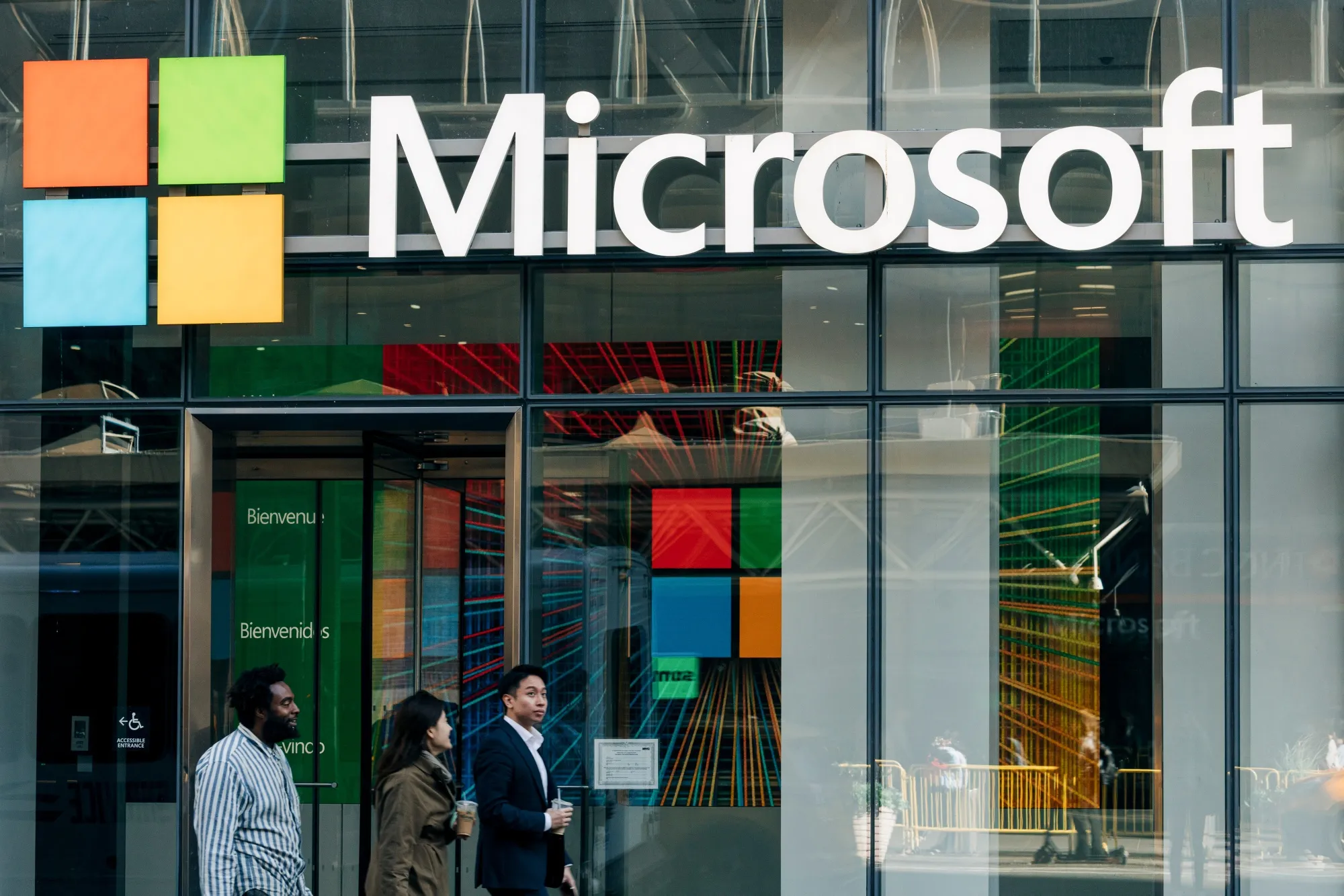 Loja da&nbsp;Microsoft em NY.