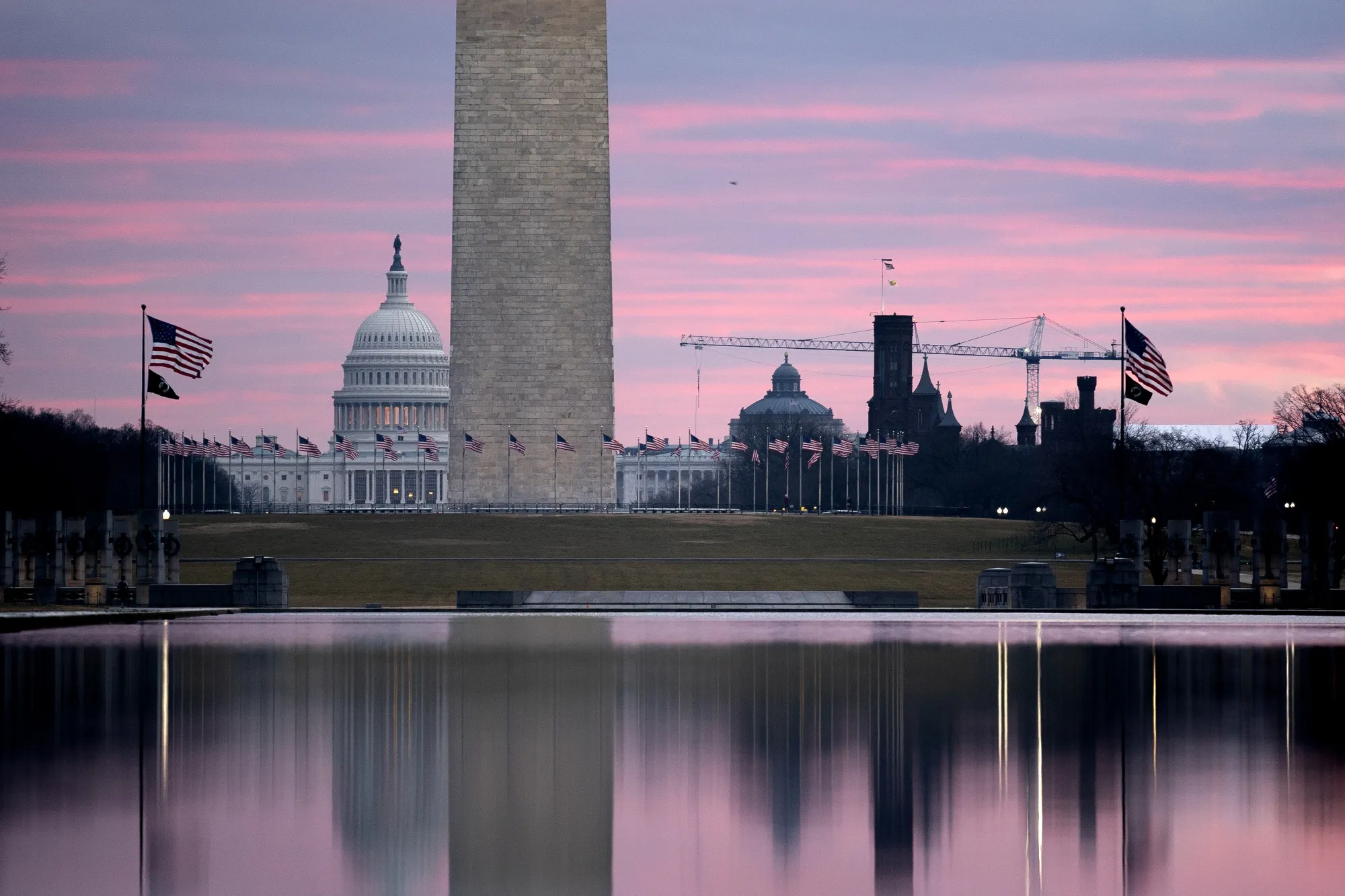 The U.S. Capitol at dawn in Washington, D.C.