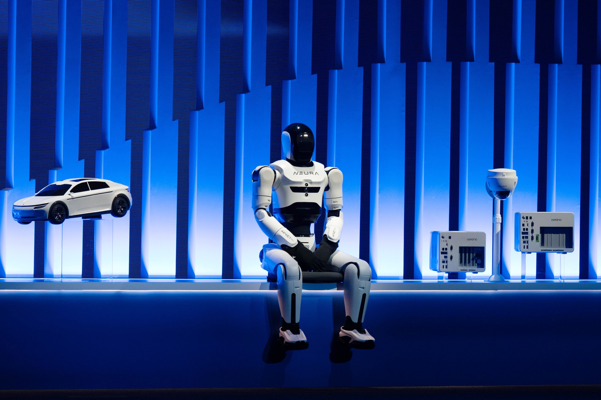 A Neura Robotics 4NE1 Mini humanoid robot