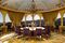 The ballroom of the 7-bed, 10-bath, 18,000-sq-ft mansion. Listed for $135 million. (That gold leaf crown molding doesn't come cheap.)